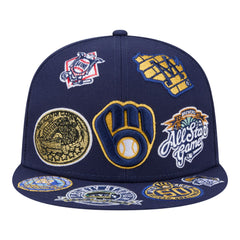 Milwaukee Brewers New Era All Over 59FIFTY Fitted Hat discount