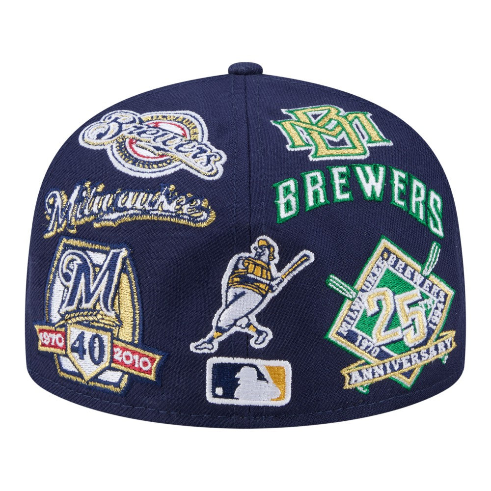 Milwaukee Brewers New Era All Over 59FIFTY Fitted Hat discount