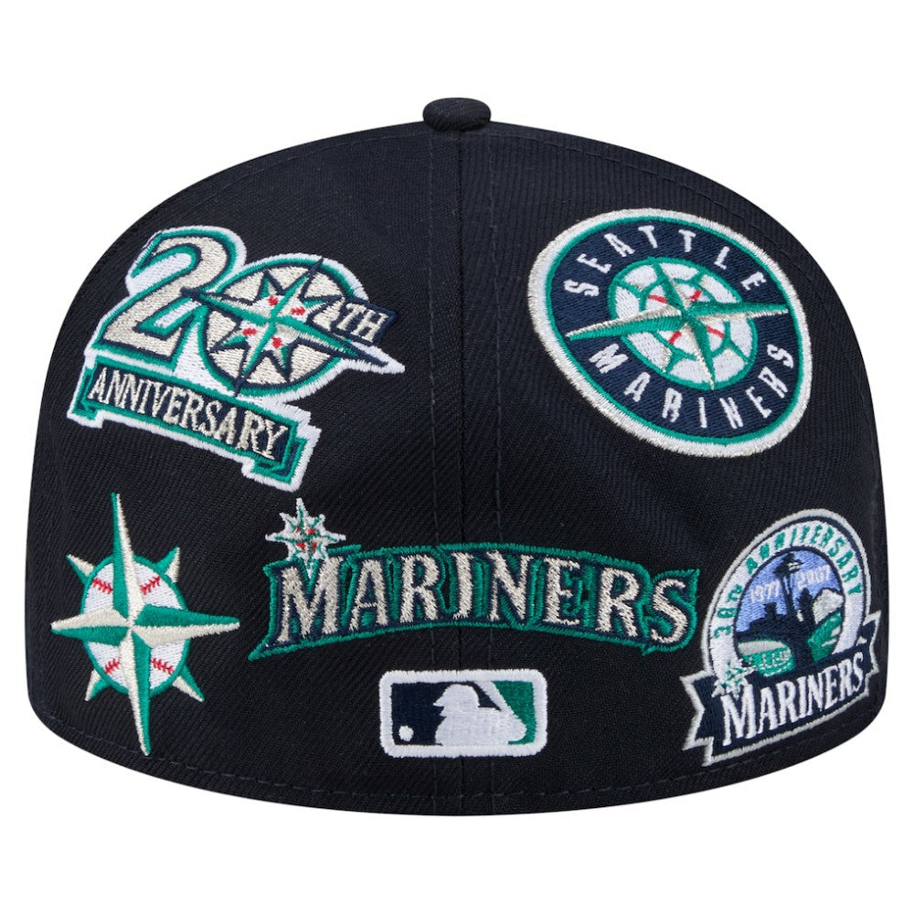 Seattle Mariners New Era All Over 59FIFTY Fitted Hat Lifestyle