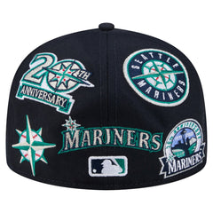 Seattle Mariners New Era All Over 59FIFTY Fitted Hat Lifestyle