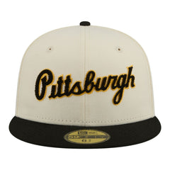 Pittsburgh Pirates New Era Two-Tone Stitch 59FIFTY Fitted Hat Clearance