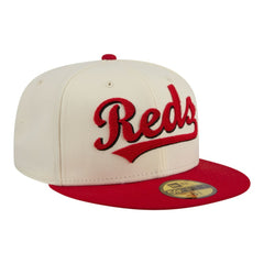 Cincinnati Reds New Era Two-Tone Stitch 59FIFTY Fitted Hat Lifestyle