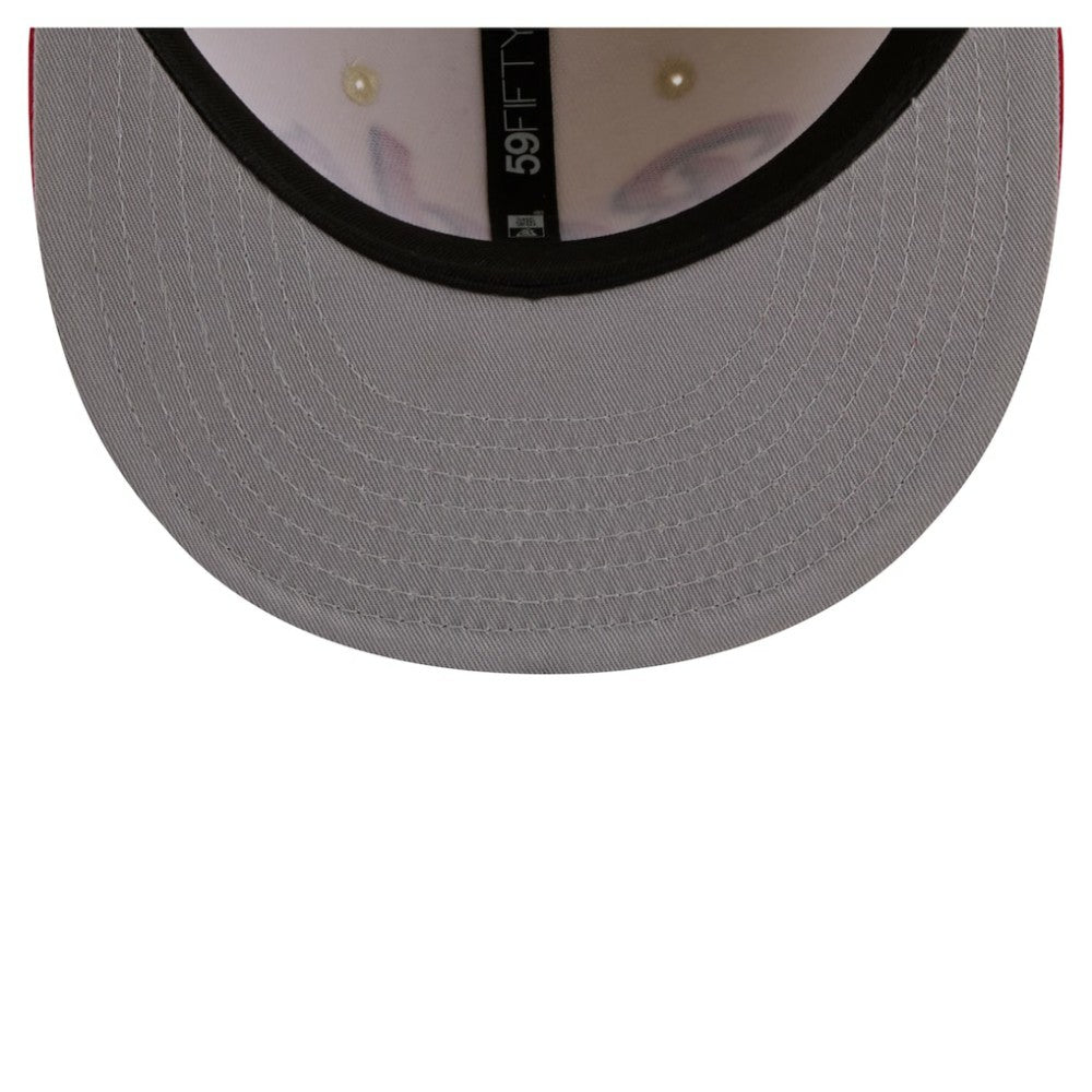 Cincinnati Reds New Era Two-Tone Stitch 59FIFTY Fitted Hat Lifestyle