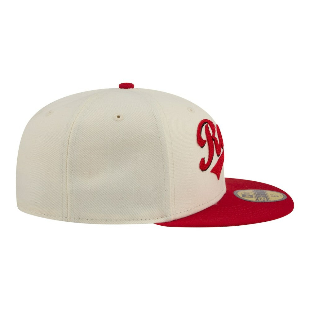 Cincinnati Reds New Era Two-Tone Stitch 59FIFTY Fitted Hat Lifestyle