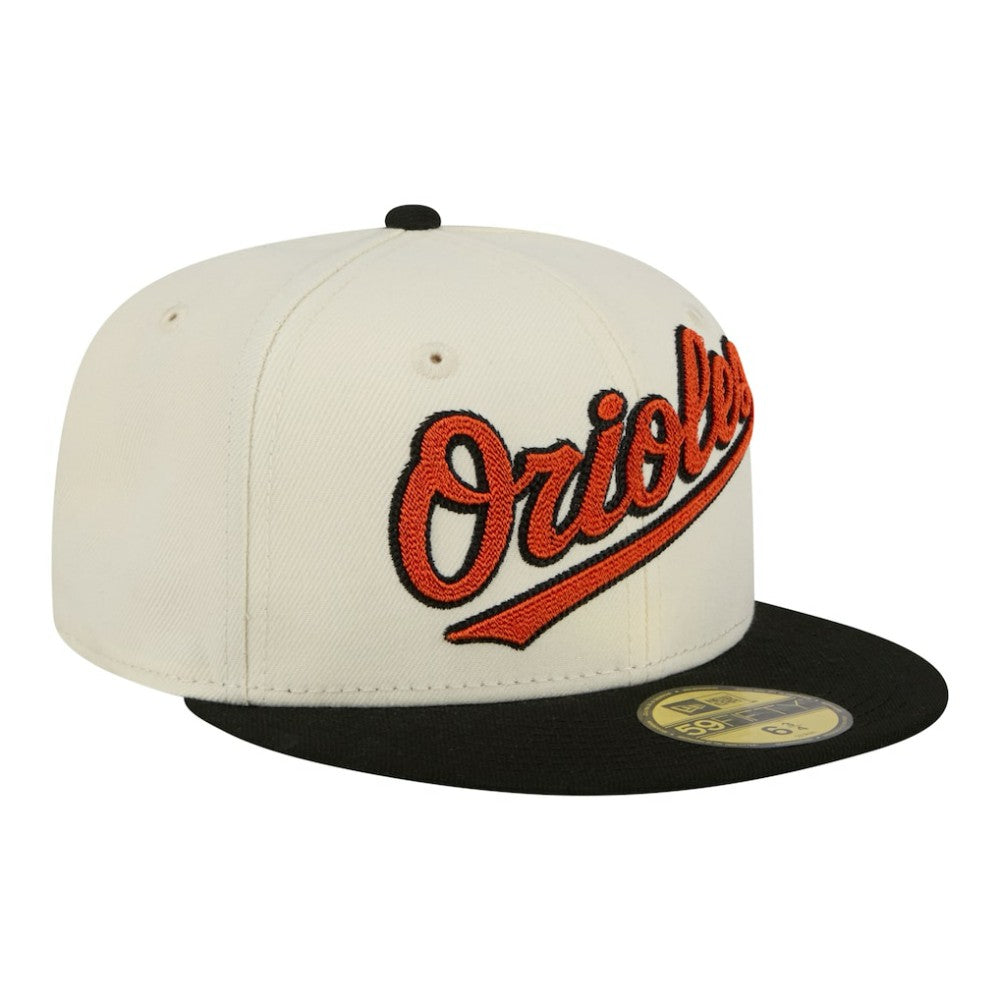 Baltimore Orioles New Era Two-Tone Stitch 59FIFTY Fitted Hat Clearance