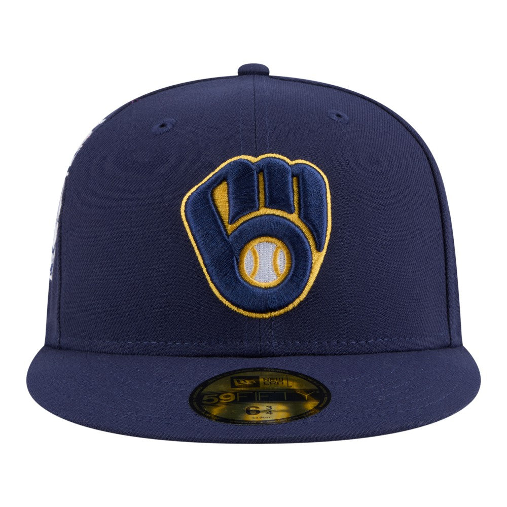 Milwaukee Brewers New Era Hidden Hit 59FIFTY Fitted Hat Sale