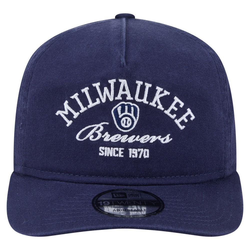 Milwaukee Brewers New Era Stacked 19TWENTY Adjustable Hat On Sale