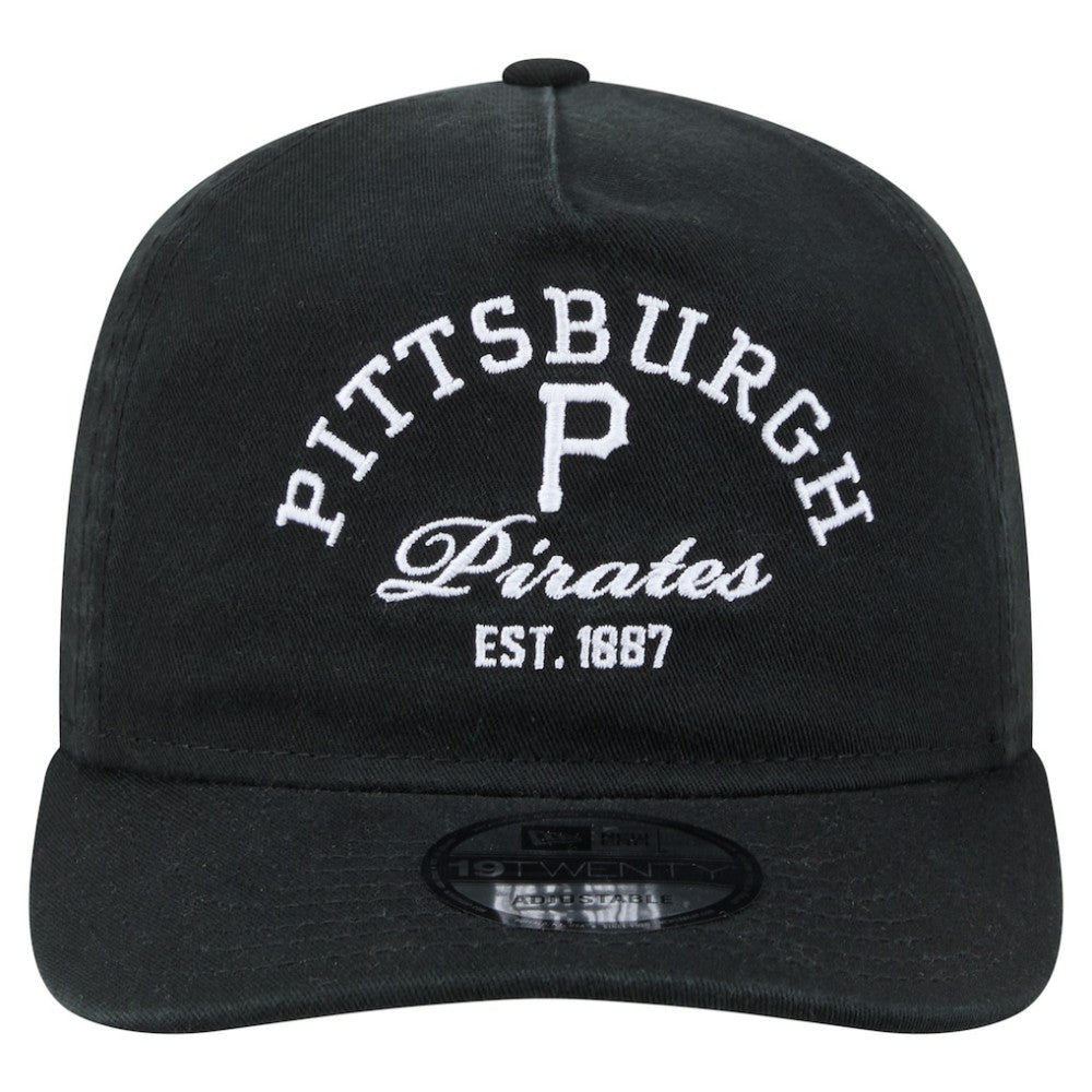 Pittsburgh Pirates New Era Stacked 19TWENTY Adjustable Hat Lifestyle