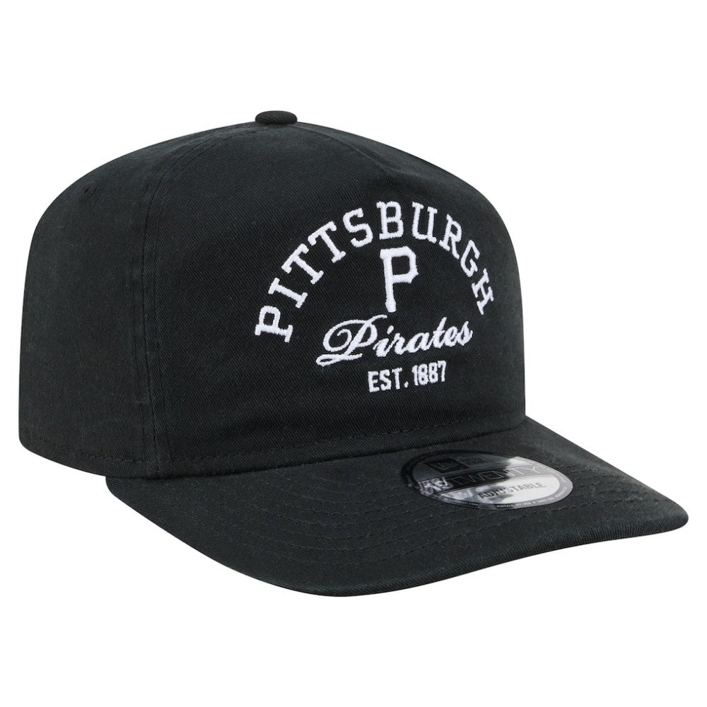 Pittsburgh Pirates New Era Stacked 19TWENTY Adjustable Hat Lifestyle