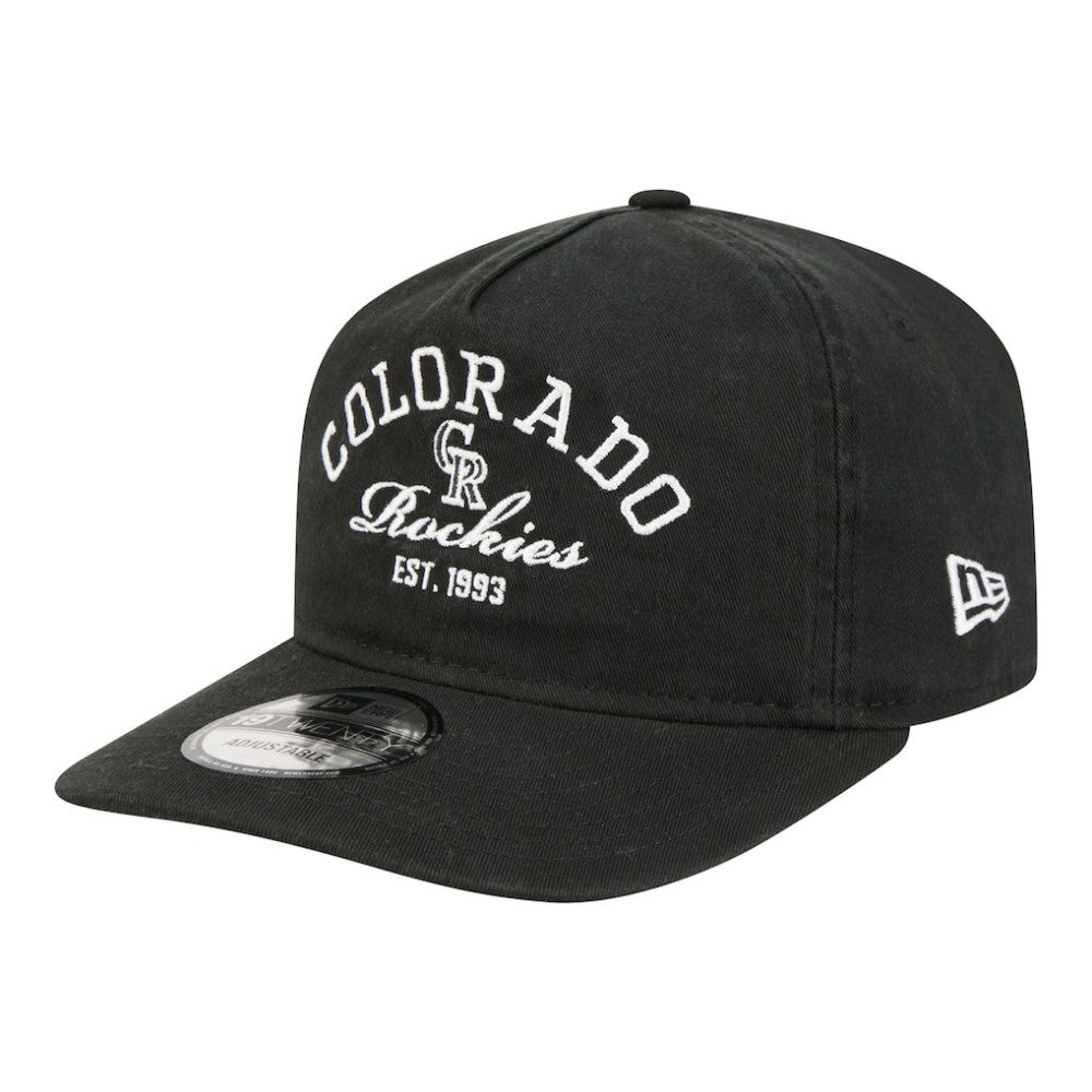 Colorado Rockies New Era Stacked 19TWENTY Adjustable Hat discount