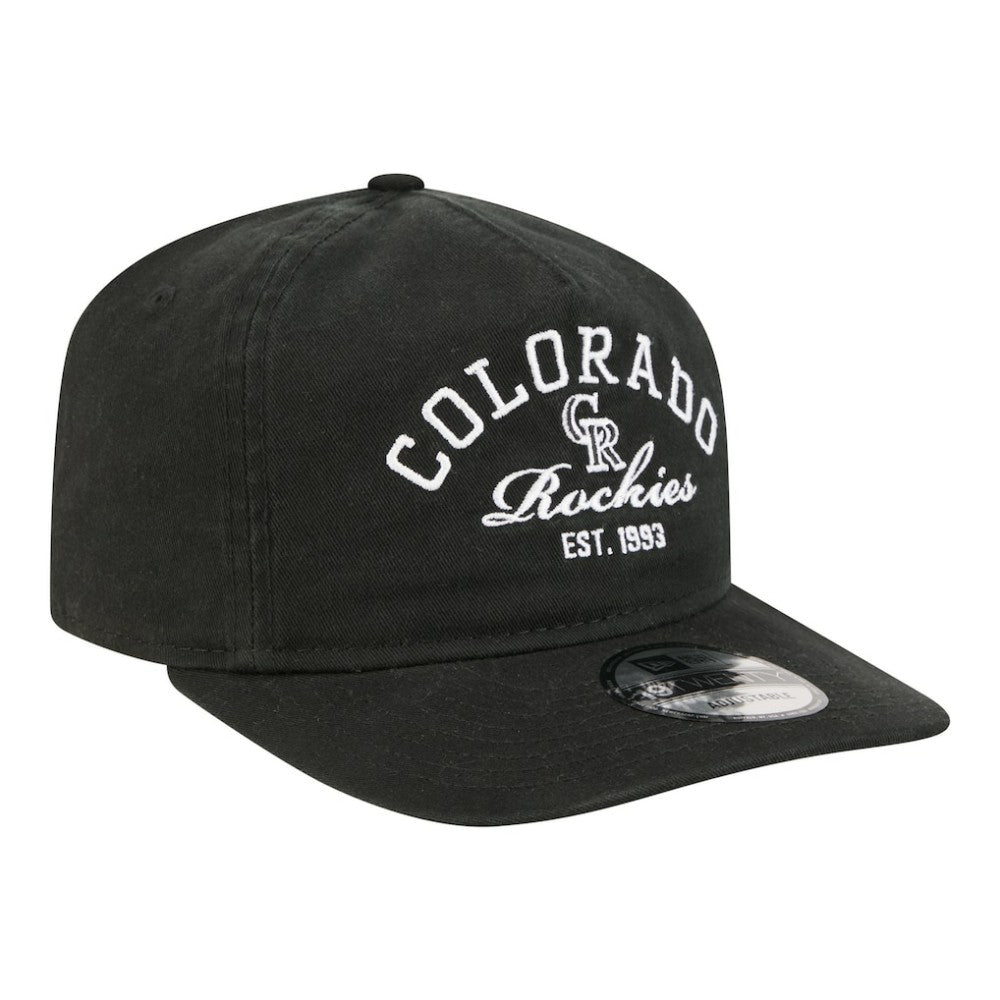 Colorado Rockies New Era Stacked 19TWENTY Adjustable Hat discount
