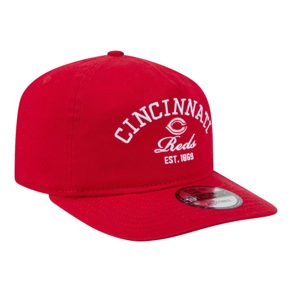 Cincinnati Reds New Era Stacked 19TWENTY Adjustable Hat discount