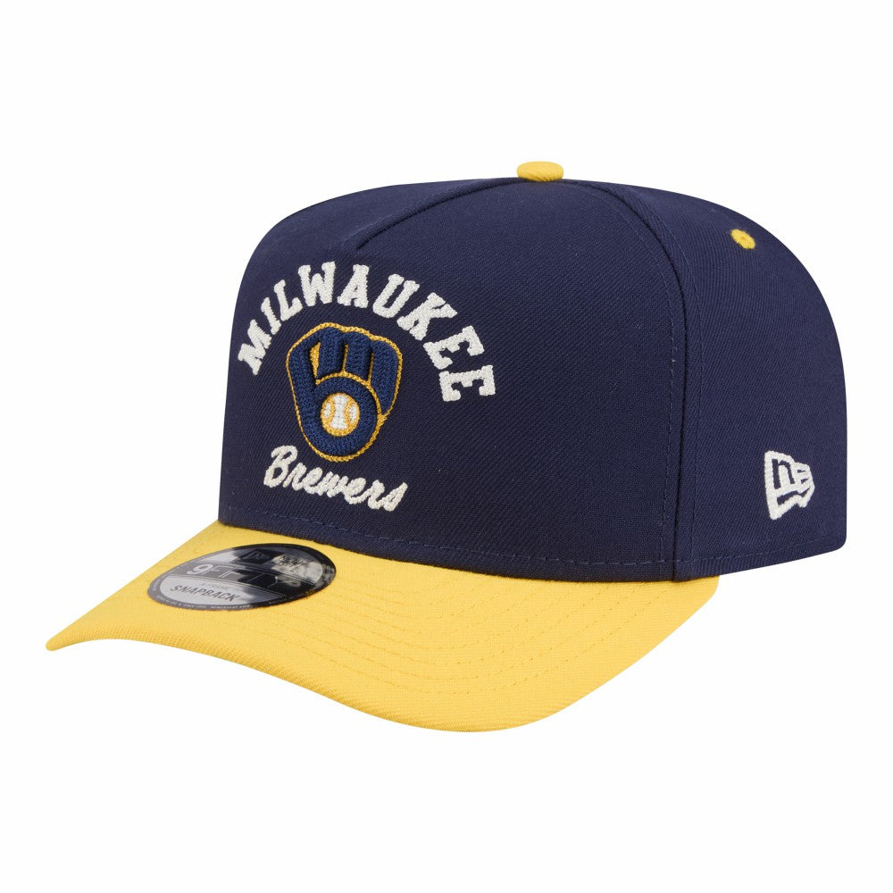 Milwaukee Brewers New Era Arched A-Frame 9FIFTY Adjustable Hat Online