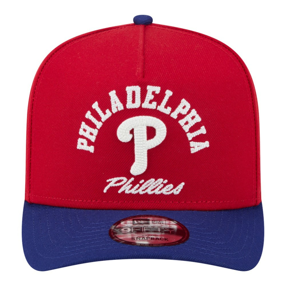 Philadelphia Phillies New Era Arched A-Frame 9FIFTY Adjustable Hat Lifestyle