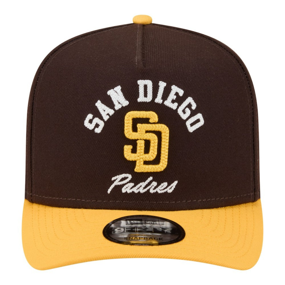 San Diego Padres New Era Arched A-Frame 9FIFTY Adjustable Hat On Sale