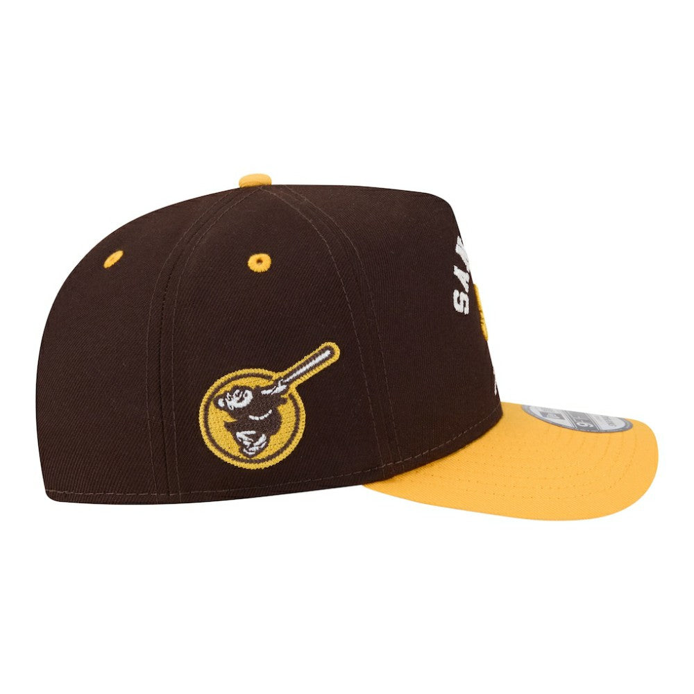 San Diego Padres New Era Arched A-Frame 9FIFTY Adjustable Hat On Sale