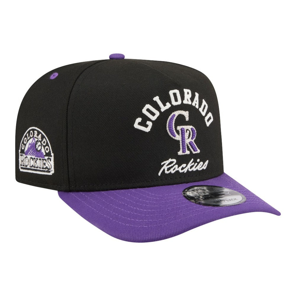 Colorado Rockies New Era Arched A-Frame 9FIFTY Adjustable Hat for sale