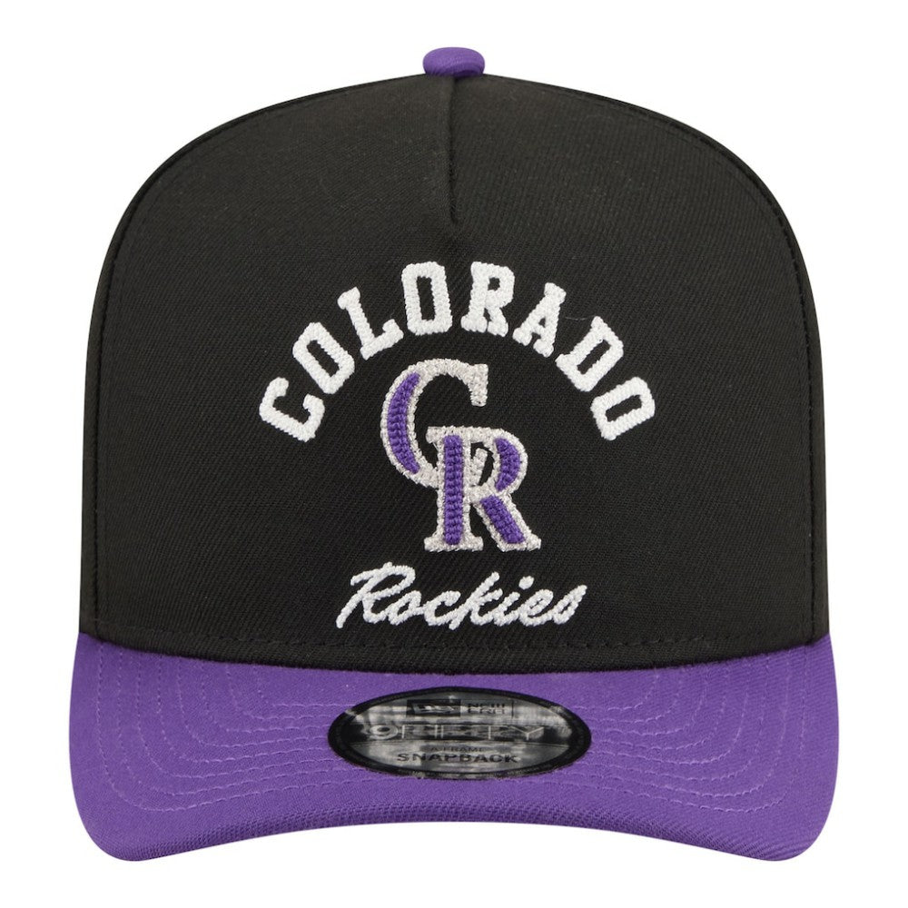 Colorado Rockies New Era Arched A-Frame 9FIFTY Adjustable Hat for sale