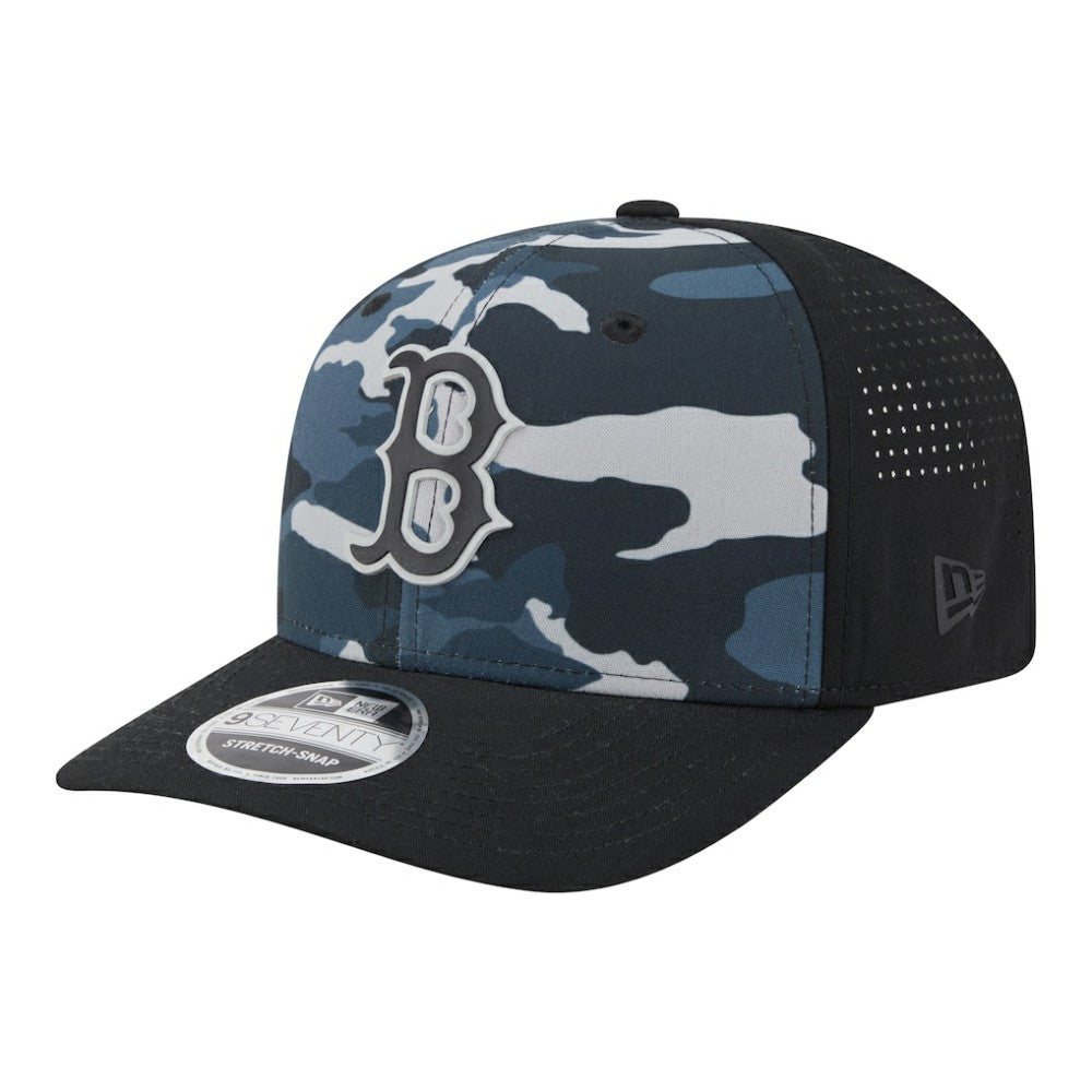 Boston Red Sox New Era Tonal Camo 9SEVENTY Stretch-Snap Hat Lifestyle