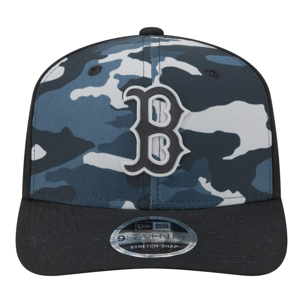Boston Red Sox New Era Tonal Camo 9SEVENTY Stretch-Snap Hat Lifestyle