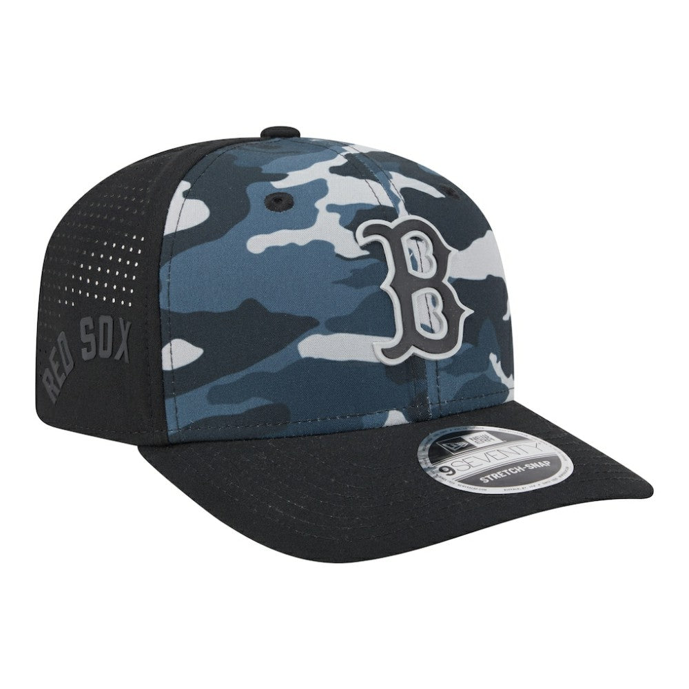 Boston Red Sox New Era Tonal Camo 9SEVENTY Stretch-Snap Hat Lifestyle