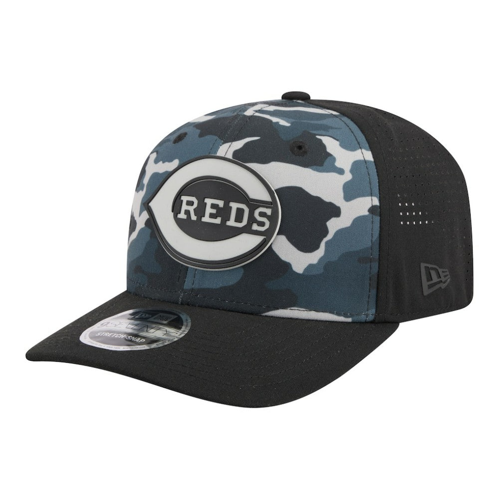 Cincinnati Reds New Era Tonal Camo 9SEVENTY Stretch-Snap Hat On Sale