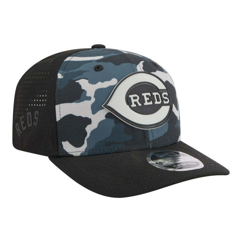Cincinnati Reds New Era Tonal Camo 9SEVENTY Stretch-Snap Hat On Sale