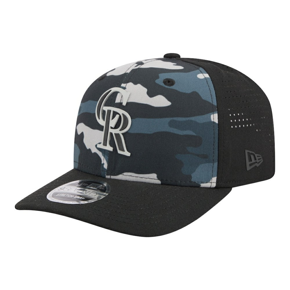 Colorado Rockies New Era Tonal Camo 9SEVENTY Stretch-Snap Hat Clearance
