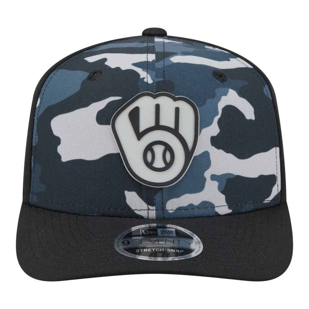 Milwaukee Brewers New Era Tonal Camo 9SEVENTY Stretch-Snap Hat discount