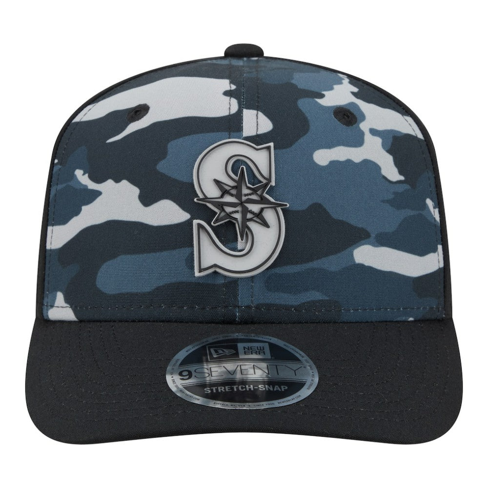 Seattle Mariners New Era Tonal Camo 9SEVENTY Stretch-Snap Hat Sale