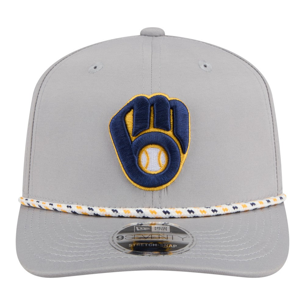 Milwaukee Brewers New Era Sport Rope 9SEVENTY Adjustable Hat Lifestyle