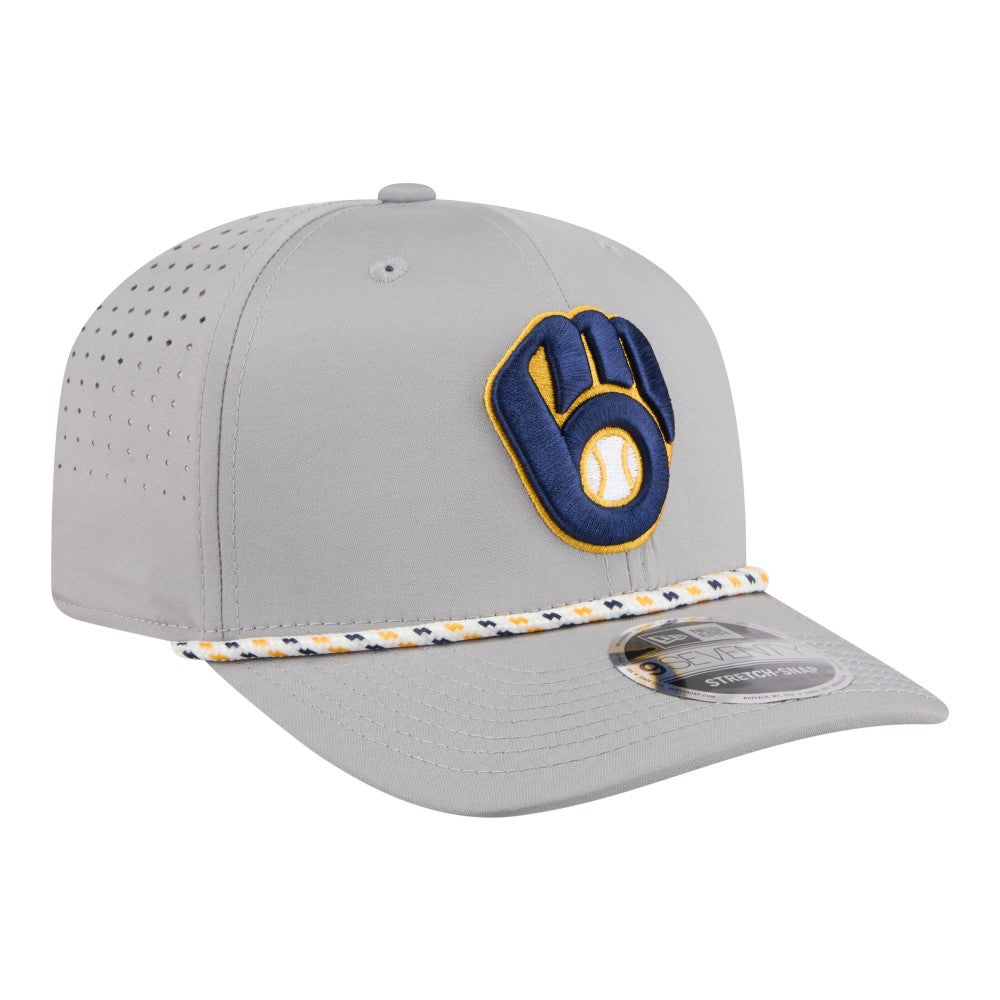 Milwaukee Brewers New Era Sport Rope 9SEVENTY Adjustable Hat Lifestyle