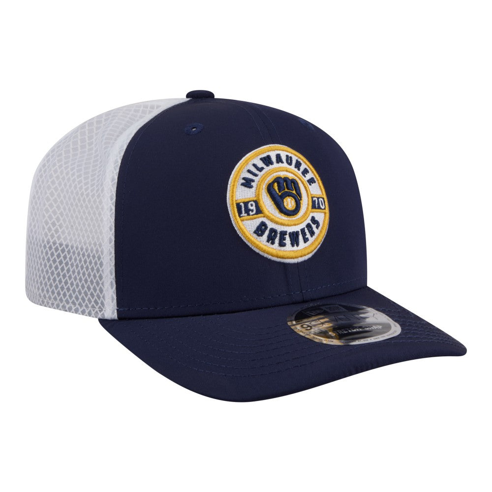 Milwaukee Brewers New Era Active 9SEVENTY Adjustable Trucker Hat Online