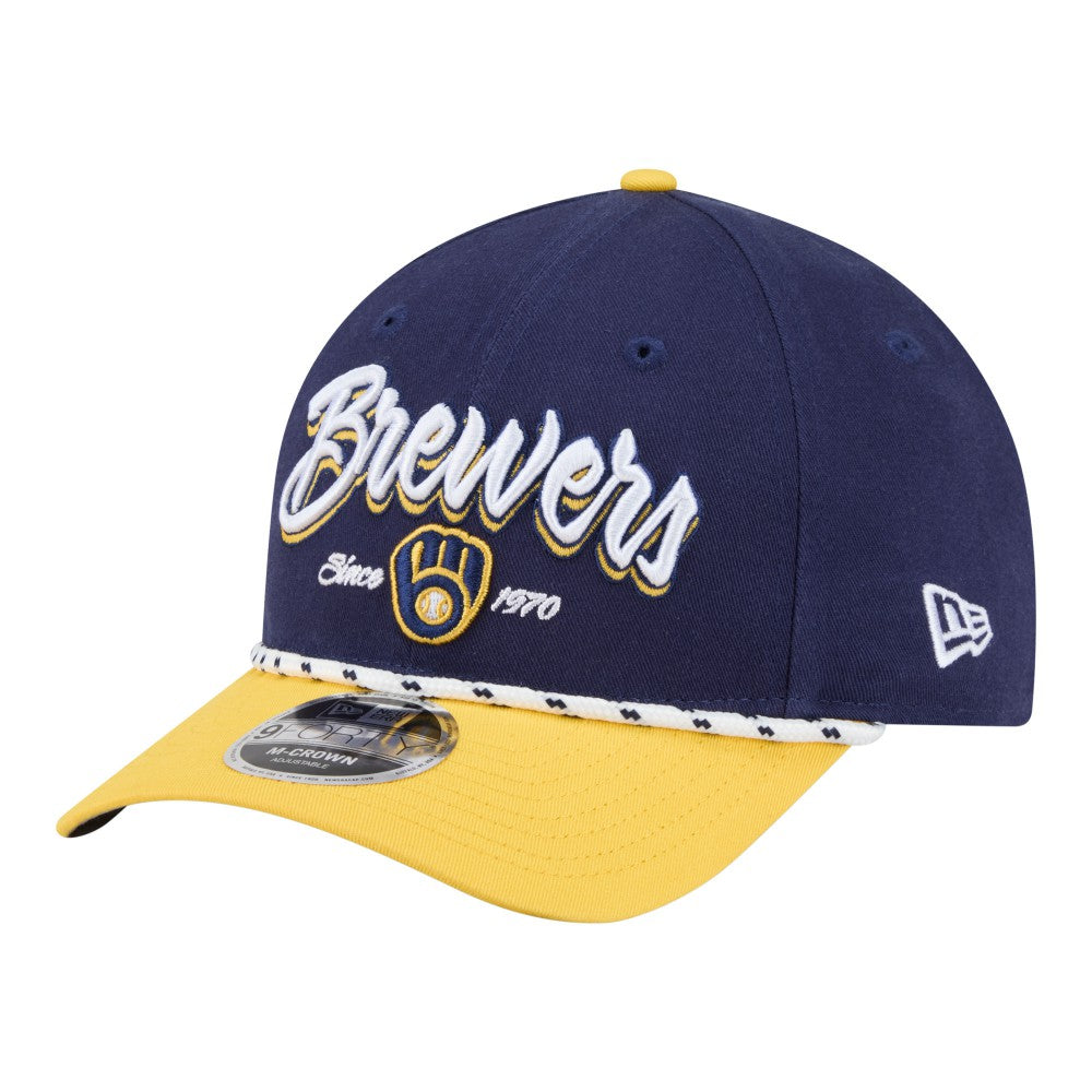 Milwaukee Brewers New Era Team Loyal 9FORTY M-Crown Adjustable Hat Lifestyle