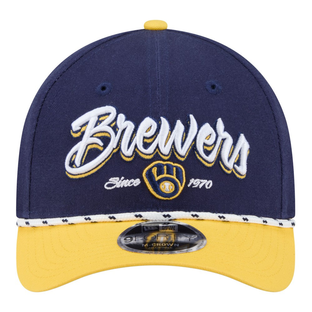 Milwaukee Brewers New Era Team Loyal 9FORTY M-Crown Adjustable Hat Lifestyle