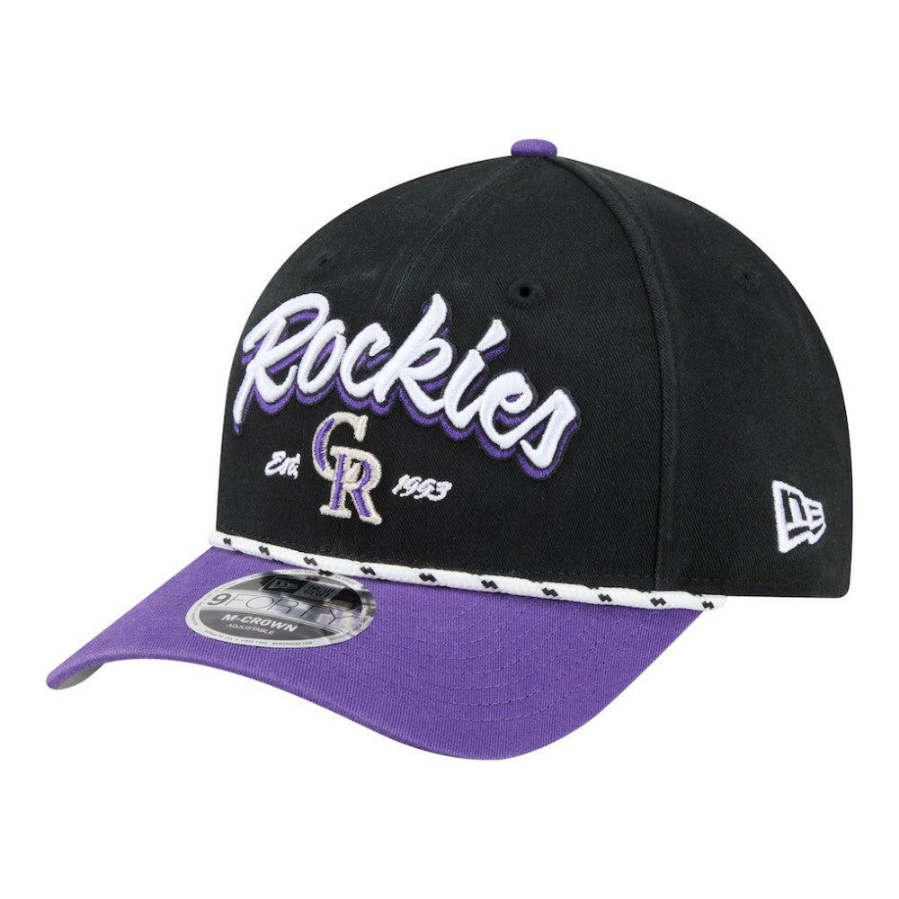 Colorado Rockies New Era Team Loyal 9FORTY M-Crown Adjustable Hat Lifestyle