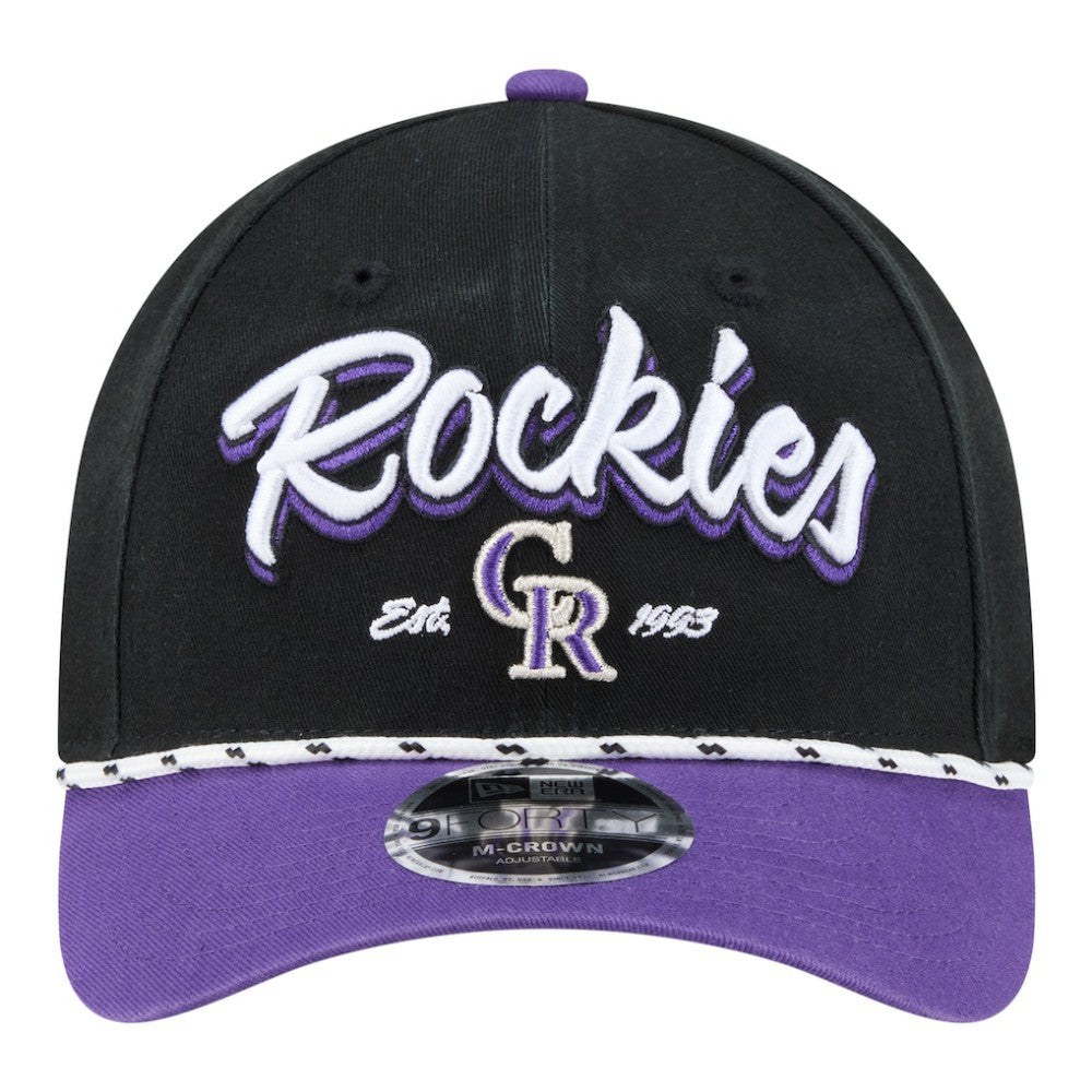 Colorado Rockies New Era Team Loyal 9FORTY M-Crown Adjustable Hat Lifestyle