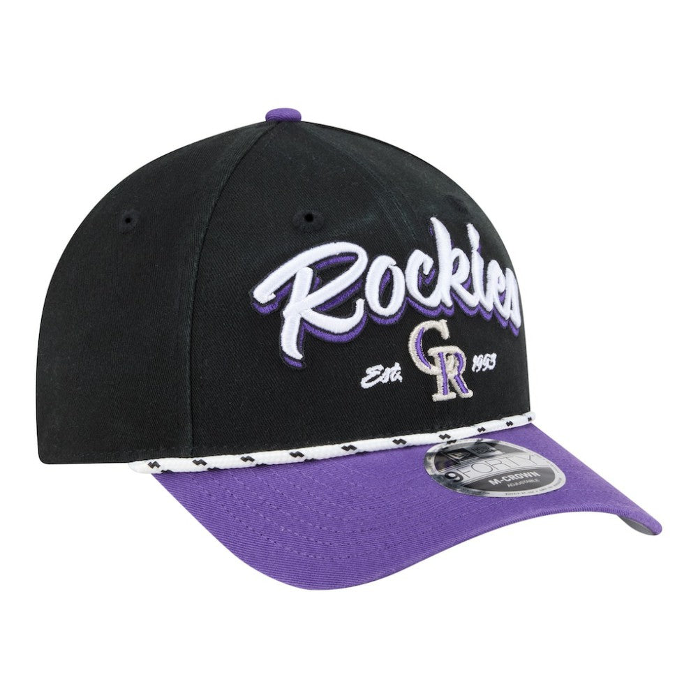 Colorado Rockies New Era Team Loyal 9FORTY M-Crown Adjustable Hat Lifestyle