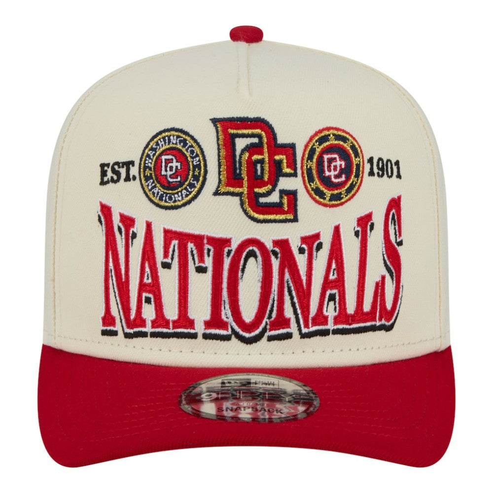 Washington Nationals New Era Throwback Tri-Hit A-Frame 9FIFTY Adjustable Hat Lifestyle