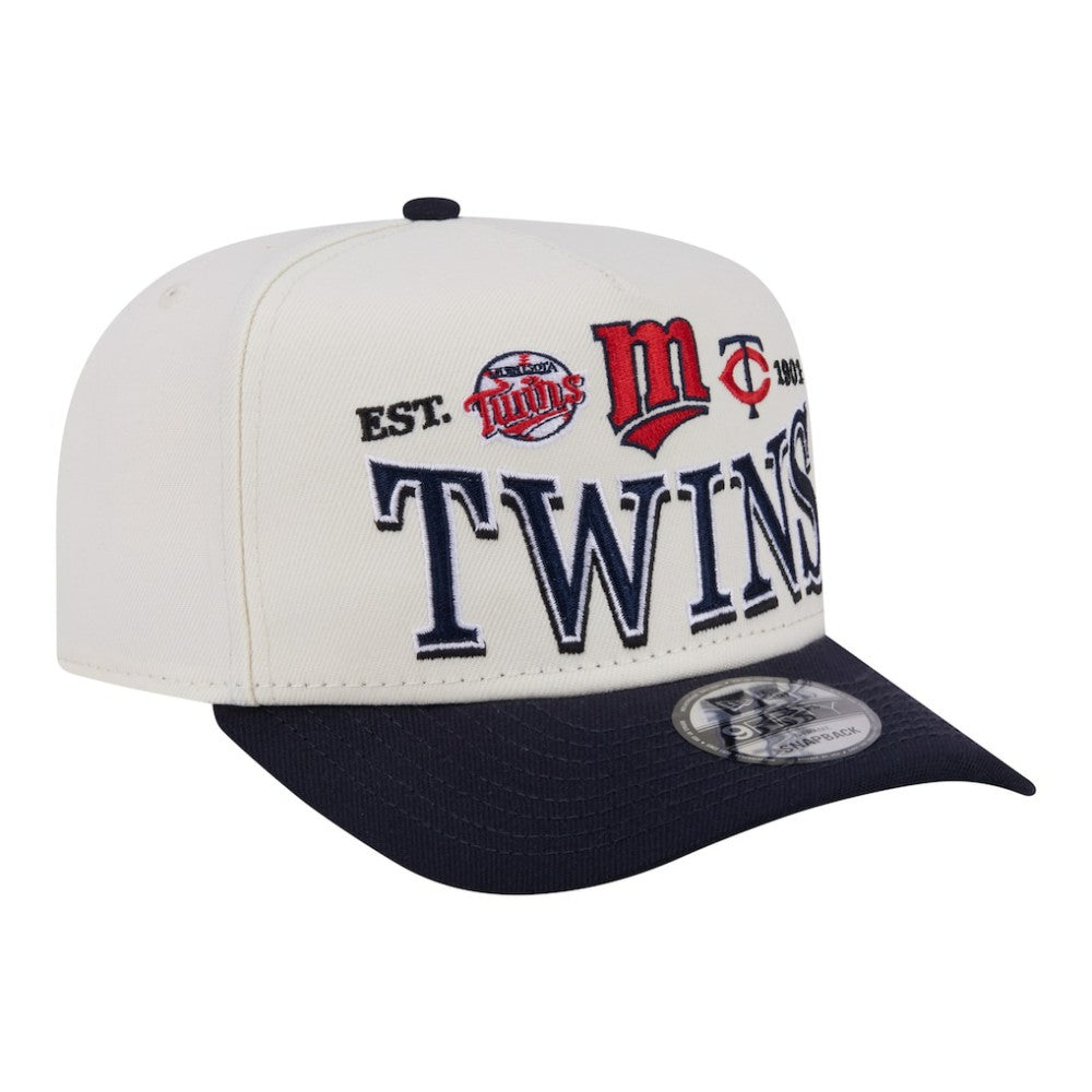 Minnesota Twins New Era Throwback Tri-Hit A-Frame 9FIFTY Adjustable Hat Clearance