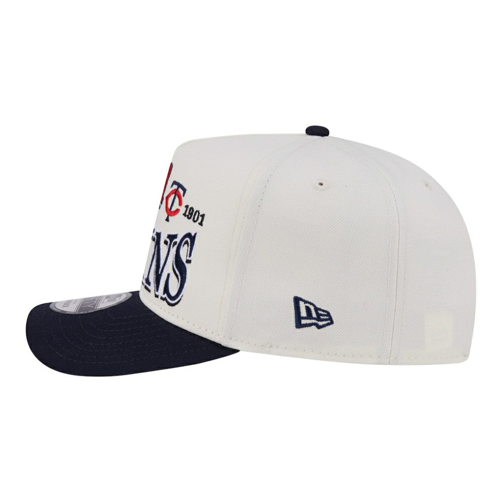 Minnesota Twins New Era Throwback Tri-Hit A-Frame 9FIFTY Adjustable Hat Clearance