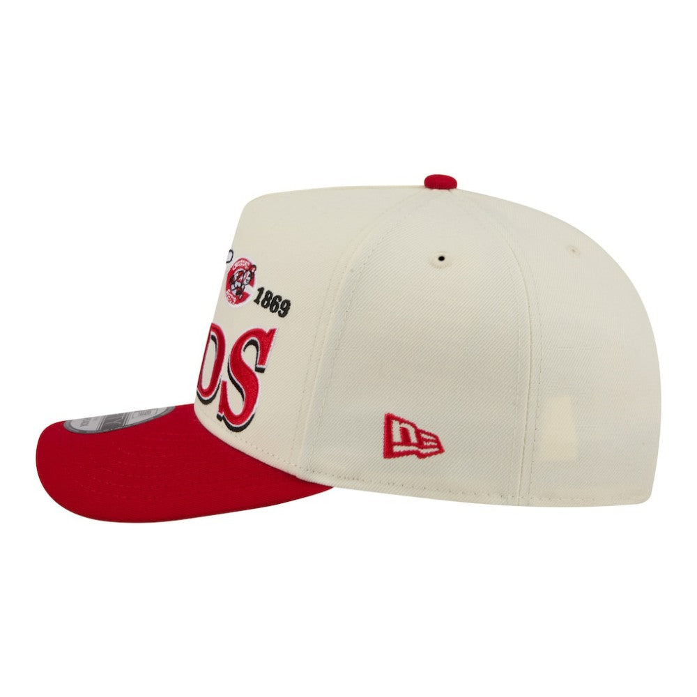 Cincinnati Reds New Era Throwback Tri-Hit A-Frame 9FIFTY Adjustable Hat Sale