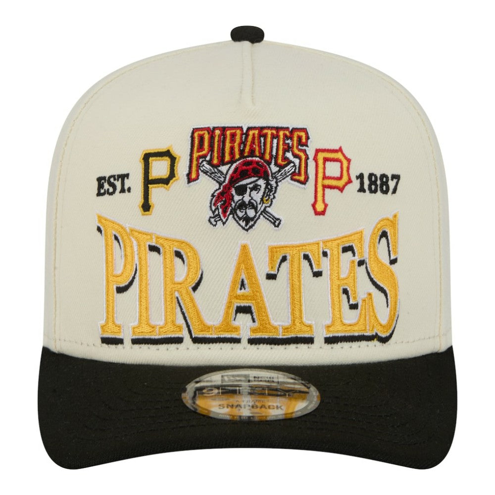 Pittsburgh Pirates New Era Throwback Tri-Hit A-Frame 9FIFTY Adjustable Hat Lifestyle
