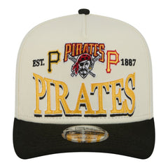 Pittsburgh Pirates New Era Throwback Tri-Hit A-Frame 9FIFTY Adjustable Hat Lifestyle