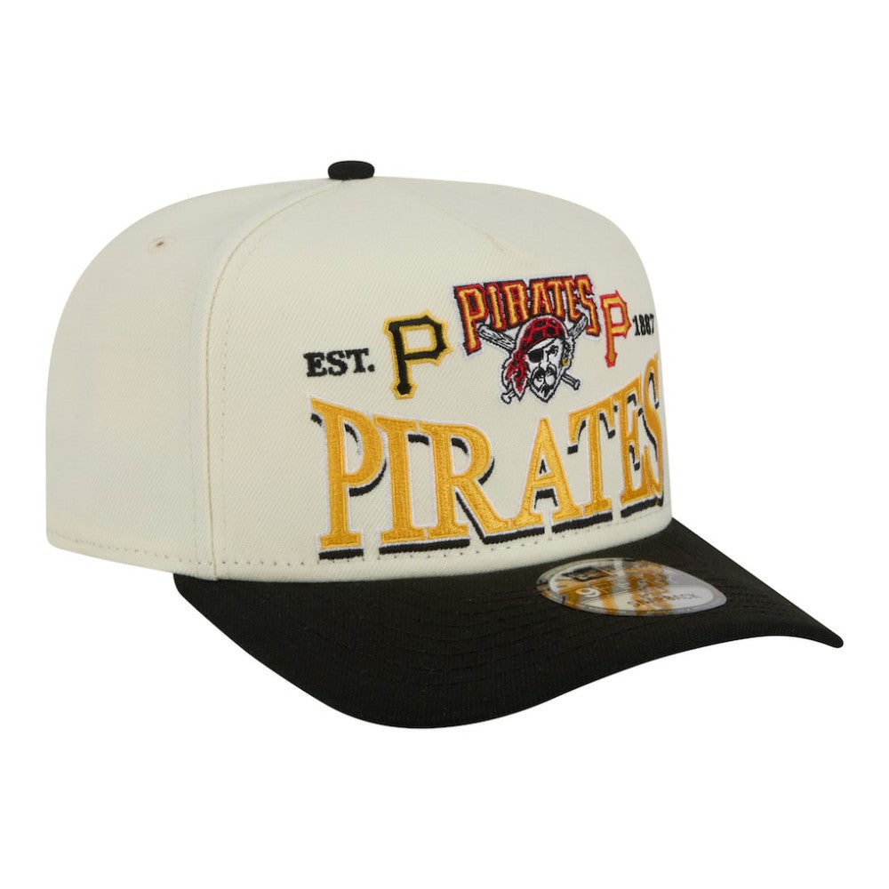 Pittsburgh Pirates New Era Throwback Tri-Hit A-Frame 9FIFTY Adjustable Hat Lifestyle