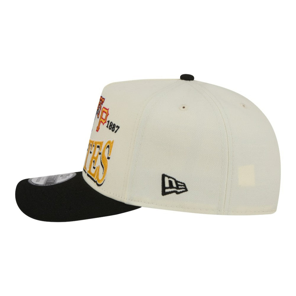 Pittsburgh Pirates New Era Throwback Tri-Hit A-Frame 9FIFTY Adjustable Hat Lifestyle