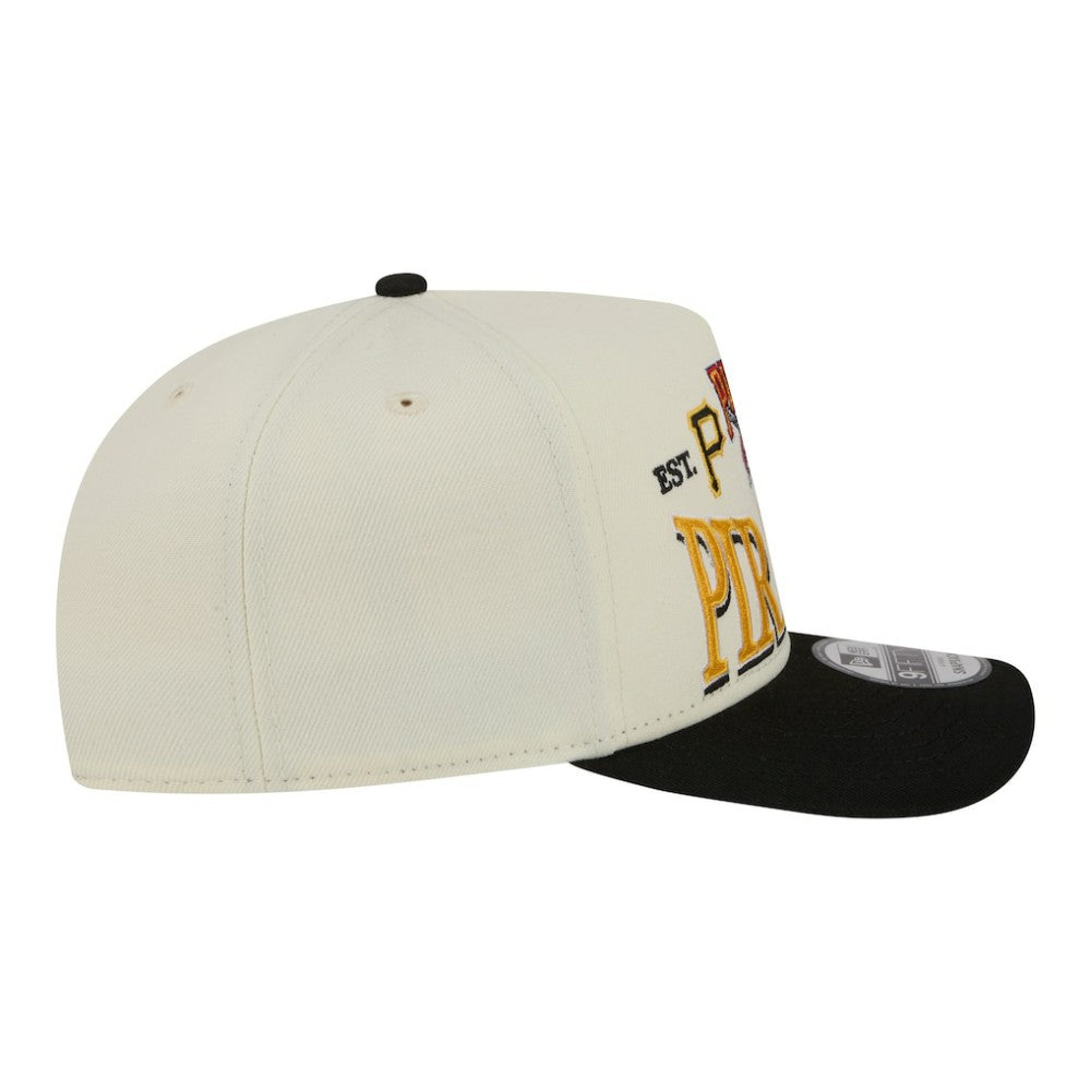 Pittsburgh Pirates New Era Throwback Tri-Hit A-Frame 9FIFTY Adjustable Hat Lifestyle