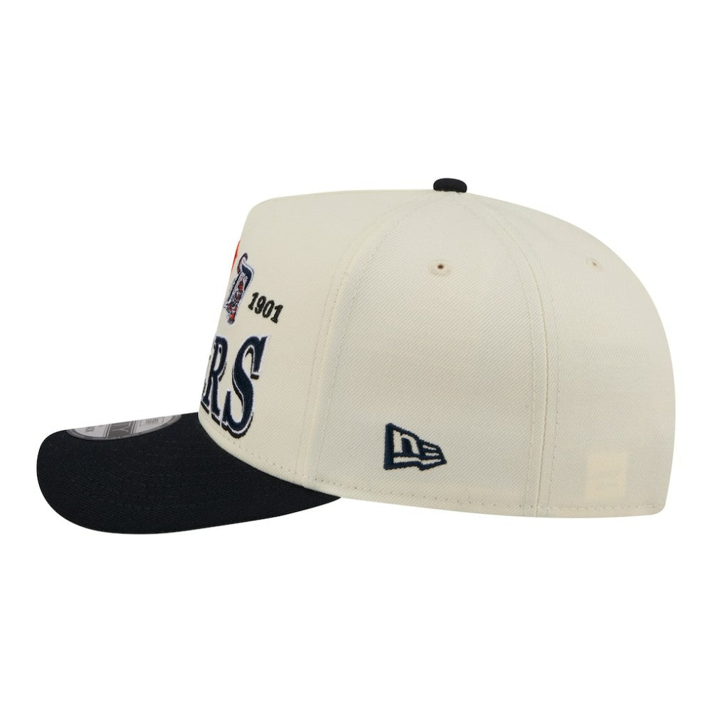 Detroit Tigers New Era Throwback Tri-Hit A-Frame 9FIFTY Adjustable Hat Lifestyle