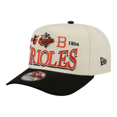 Baltimore Orioles New Era Throwback Tri-Hit A-Frame 9FIFTY Adjustable Hat for sale