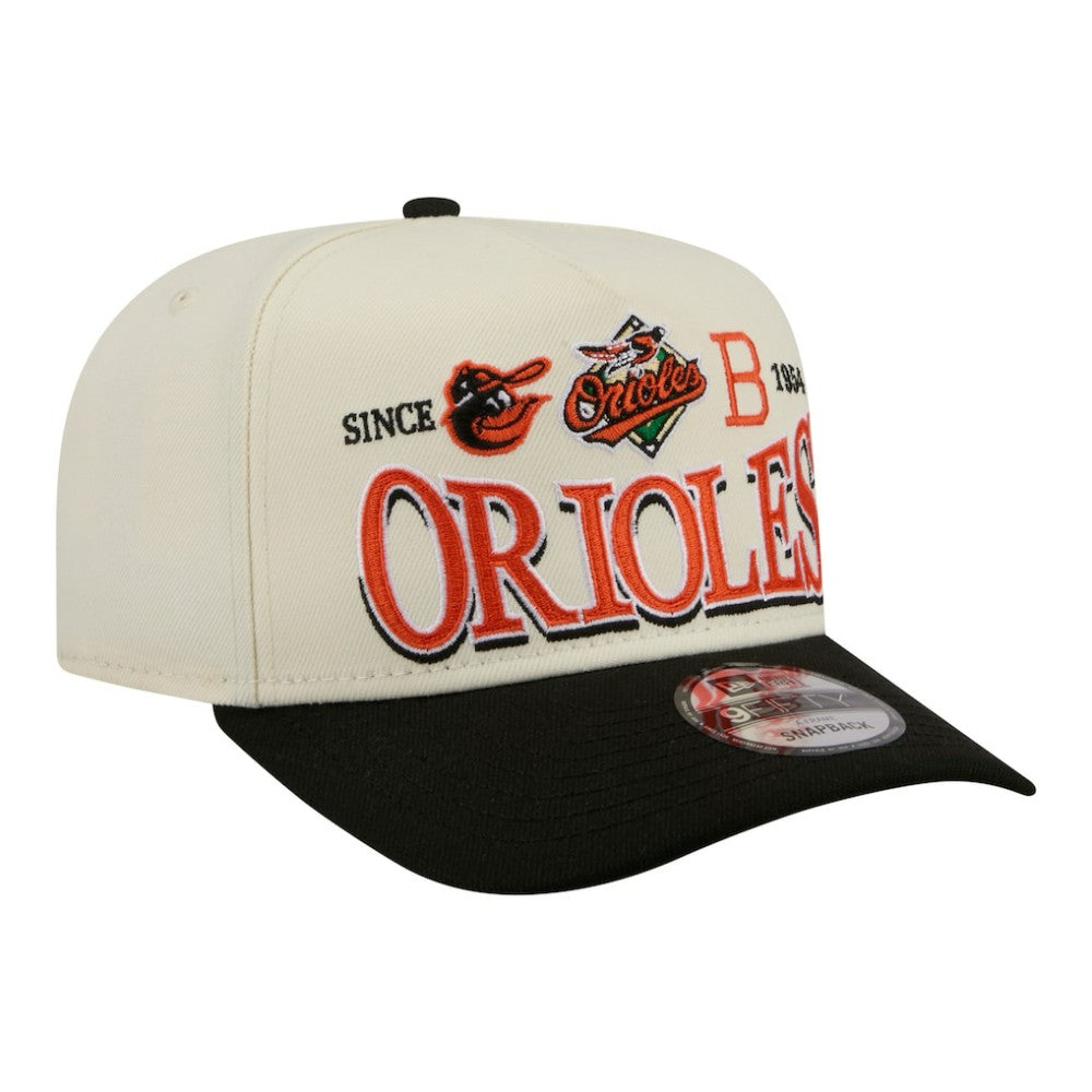 Baltimore Orioles New Era Throwback Tri-Hit A-Frame 9FIFTY Adjustable Hat for sale